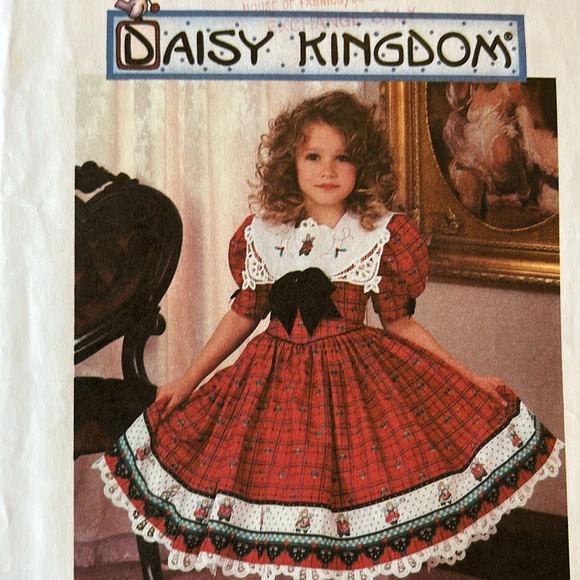 SOLD on EBay-Vintage 90s Daisy Kingdom Sewing Patterns Bundle Girls Dresses 3-6 - Picture 8 of 13